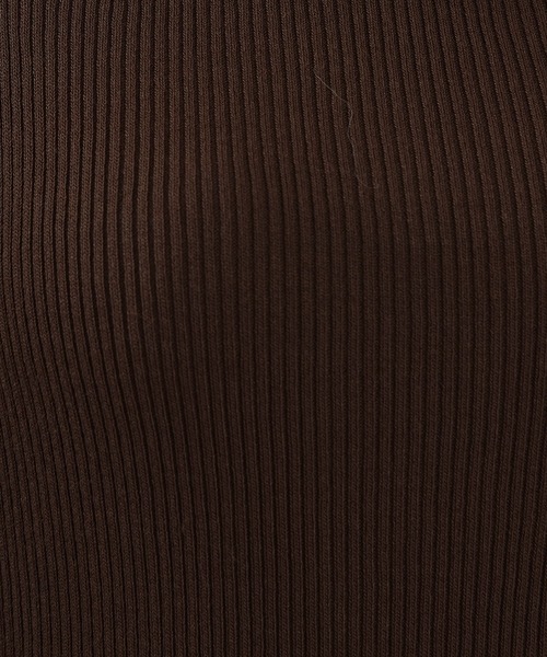 ASTORIA ODIER（アストリアオディール）の「レイヤード異素材パワショルニット（ニット/セーター・レディース・ブラウン/グレイッシュブルー/ブラック・MEDIUM）」の22枚目の写真