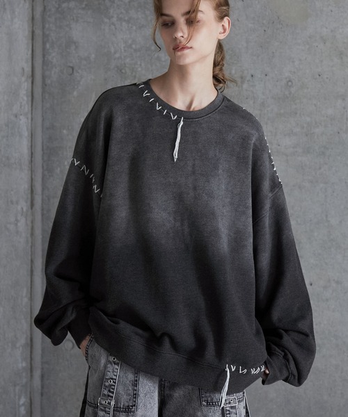 セール】【SERACE】Heavy weight vintage design gradation stitch