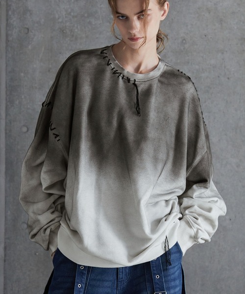 大幅値下げ中 RHC ロンハーマン　グラデーション ヴィンテージ加工スウェット 値下げ中 RHC グラデーション ヴィンテージ加工スウェット Mサイズ 未