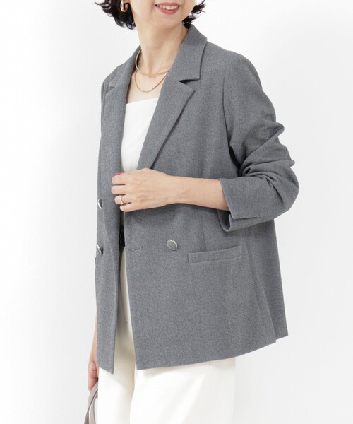 セール】《セットアップ対応》ハイストレッチジョーゼットジャケット