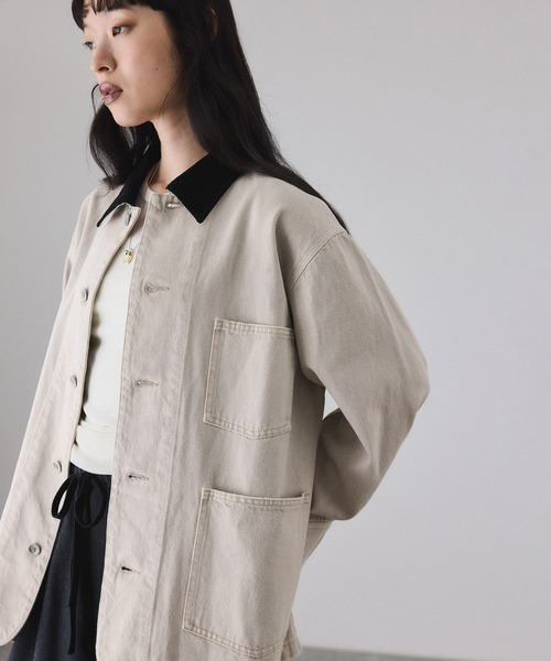 サステナブル】デニム＆カツラギカバーオール（カバーオール）｜ADAM