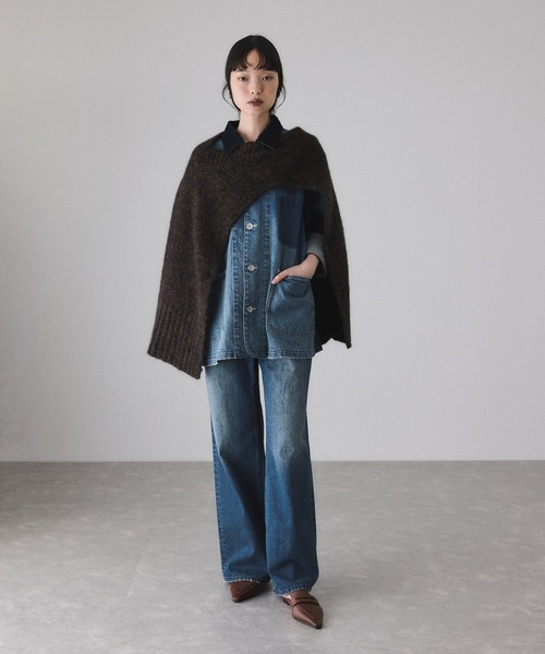 サステナブル】デニム＆カツラギカバーオール（カバーオール）｜ADAM