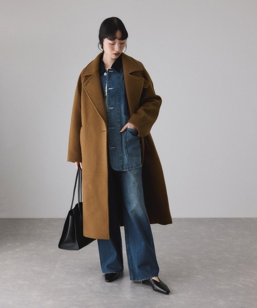 ADAM ET ROPE'（アダムエロペ）の「【サステナブル】デニム＆カツラギカバーオール（カバーオール・レディース・ライトグレー/ブルー系その他4・FREE）」の6枚目の写真