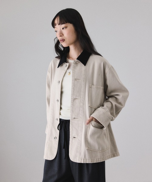 新品未使用 アダムエロペ カバーオールブルゾン カーキ FREE SIZE ADAM ET ROPE'（アダムエロペ） ブルゾン FREE カーキ レディース