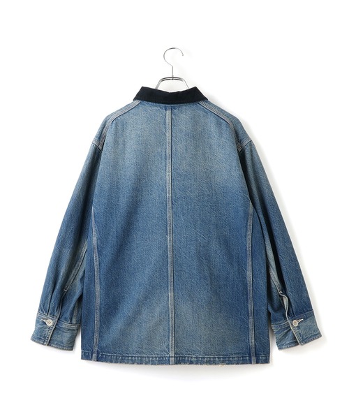 サステナブル】デニム＆カツラギカバーオール（カバーオール）｜ADAM
