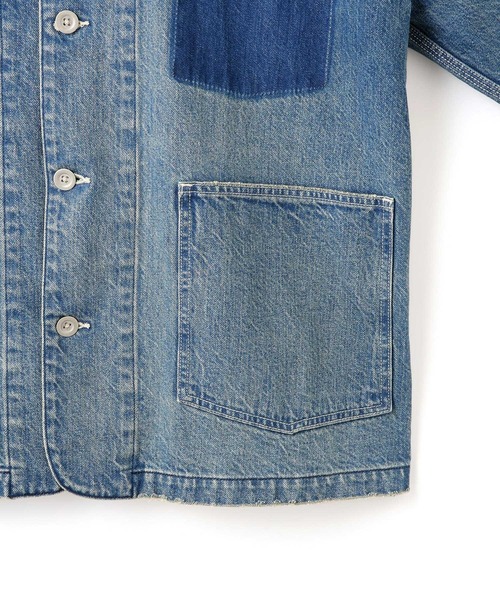 ADAM ET ROPE'（アダムエロペ）の「【サステナブル】デニム＆カツラギカバーオール（カバーオール・レディース・ライトグレー/ブルー系その他4・FREE）」の10枚目の写真