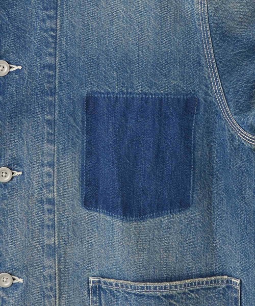 ADAM ET ROPE'（アダムエロペ）の「【サステナブル】デニム＆カツラギカバーオール（カバーオール・レディース・ライトグレー/ブルー系その他4・FREE）」の11枚目の写真