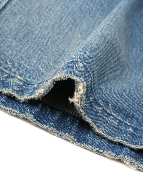 ADAM ET ROPE'（アダムエロペ）の「【サステナブル】デニム＆カツラギカバーオール（カバーオール・レディース・ライトグレー/ブルー系その他4・FREE）」の13枚目の写真
