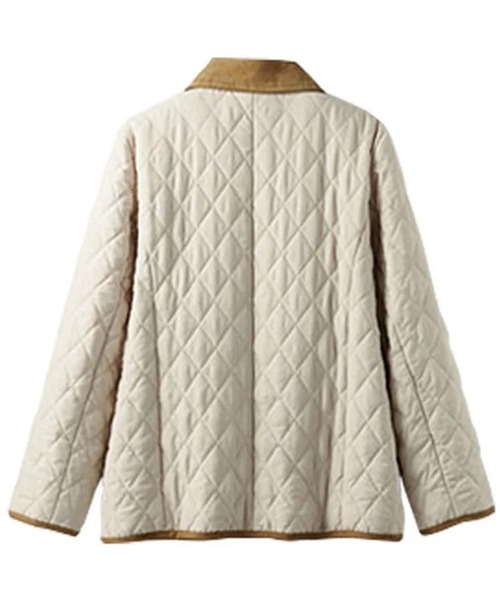 BELLUNA PLUS(ベルーナ)の「衿付キルト切替ジャケット(テーラードジャケット・レディース・ブラック/アイボリー・MEDIUM/LARGE/X-LARGE)」の7枚目の写真