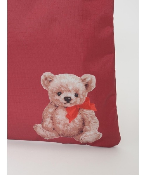 PINK HOUSE（ピンクハウス）の「PH Tea Party Bear LARGE EMERALD TOTE（トートバッグ・レディース・レッド・フリー）」の8枚目の写真