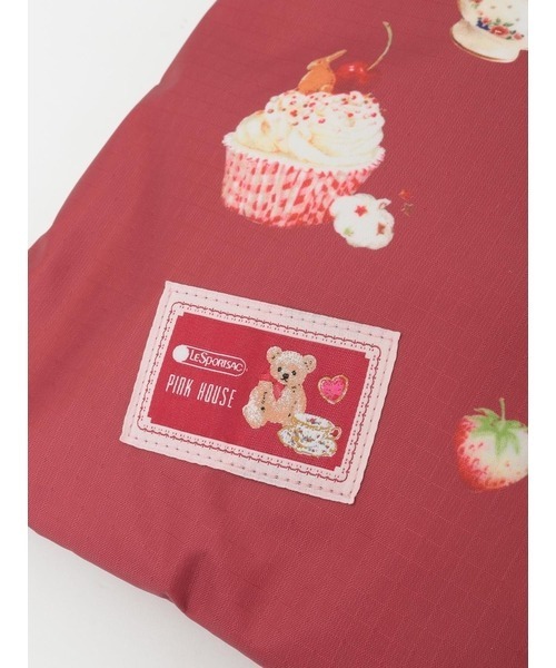 PINK HOUSE（ピンクハウス）の「PH Tea Party Bear LARGE EMERALD TOTE（トートバッグ・レディース・レッド・フリー）」の9枚目の写真