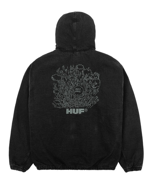 HUF（ハフ）の「WHAT A JUNGLE DENIM WORK JACKET（ブルゾン・メンズ・ブラック系その他/ベージュ系その他/グリーン系その他・S/M/L/XL/XXL）」の5枚目の写真