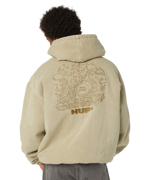 HUF（ハフ）の「WHAT A JUNGLE DENIM WORK JACKET（ブルゾン・メンズ・ブラック系その他/ベージュ系その他/グリーン系その他・S/M/L/XL/XXL）」の11枚目の写真