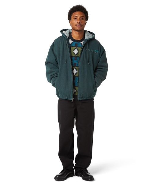 HUF（ハフ）の「WHAT A JUNGLE DENIM WORK JACKET（ブルゾン・メンズ・ブラック系その他/ベージュ系その他/グリーン系その他・S/M/L/XL/XXL）」の17枚目の写真