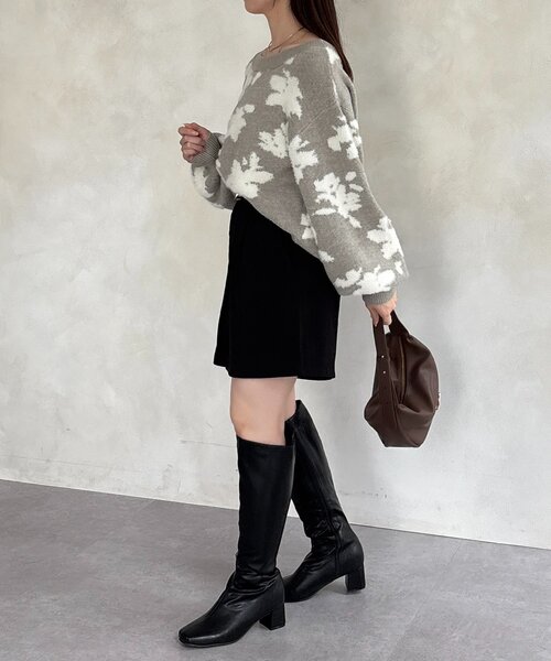 Thevon(ゼボン)の「タックハーフパンツ(その他パンツ・レディース・モカ/ブラック・M)」の6枚目の写真