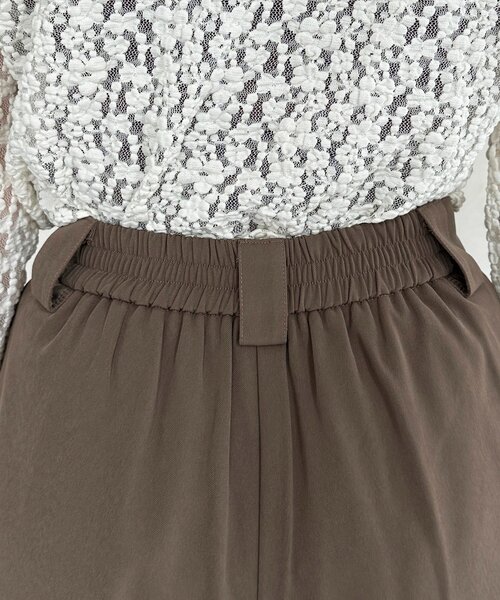 Thevon(ゼボン)の「タックハーフパンツ(その他パンツ・レディース・モカ/ブラック・M)」の19枚目の写真