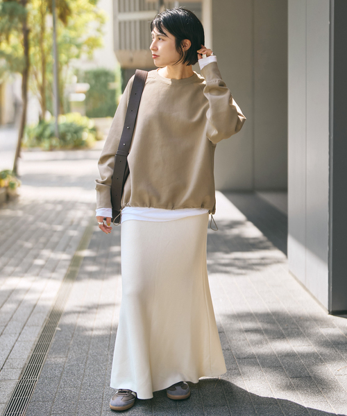 ダンボールヘムギャザープルオーバー（Tシャツ/カットソー）｜Spick