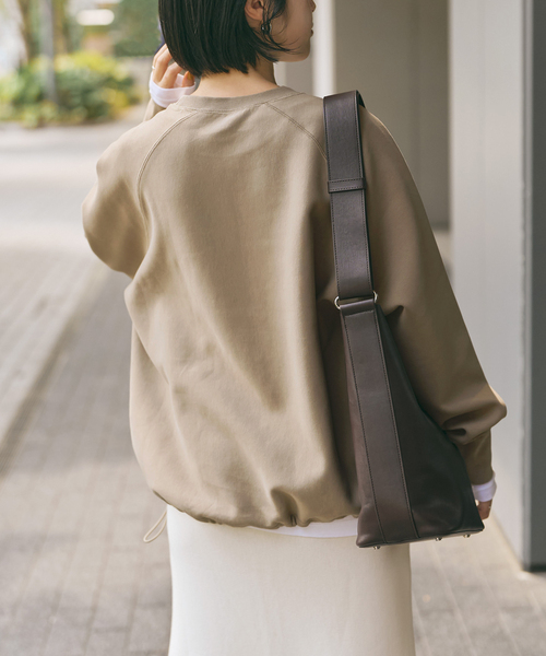 Spick & Span（スピックアンドスパン）の「ダンボールヘムギャザープルオーバー（Tシャツ/カットソー・レディース・チャコールグレー/ベージュ/ブラウン・FREE）」の22枚目の写真