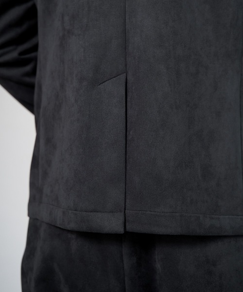 ikka（イッカ）の「【セットアップ対応】GOKU楽ワークスエードライクジャケット（テーラードジャケット・メンズ・ブラック/ベージュ・M/L/XL/S）」の20枚目の写真