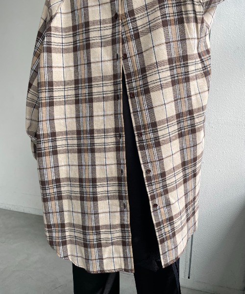 AIC.（エーアイシー）の「マルチウェイチェックオーバーシャツ（シャツ/ブラウス・レディース・ブラック/ブラウン/ベージュ・FREE）」の15枚目の写真