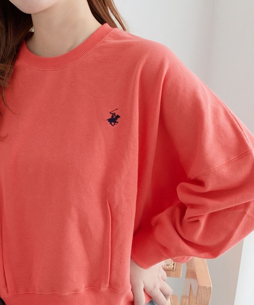 BEVERLY HILLS POLO CLUB(ビバリーヒルズポロクラブ)の「【BEVERLY HILLS POLO CLUB】コクーンシルエットスウェット(Tシャツ/カットソー・レディース・オレンジ/ブラック/ブルー/オートミール・M)」の8枚目の写真