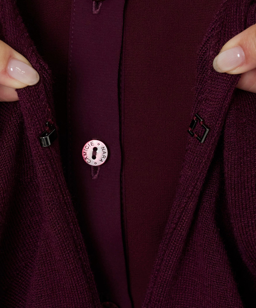 NARACAMICIE（ナラカミーチェ）の「【NARACAMICIE】フリルカーディガン（カーディガン/ボレロ・レディース・ブラック/ブルー/レッド・M）」の14枚目の写真