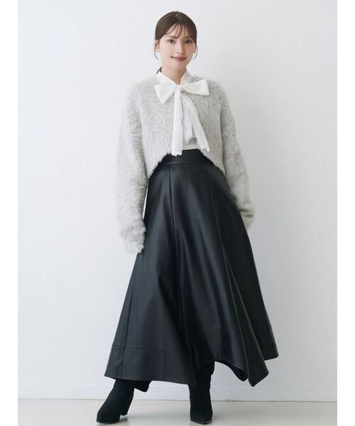 MERCURYDUO(マーキュリーデュオ)の「ハンカチヘムフレアスカート(スカート・レディース・ブラック/ブラウン・SMALL/MEDIUM)」の12枚目の写真