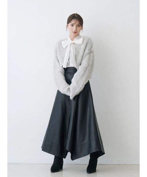 MERCURYDUO(マーキュリーデュオ)の「ハンカチヘムフレアスカート(スカート・レディース・ブラック/ブラウン・SMALL/MEDIUM)」の14枚目の写真