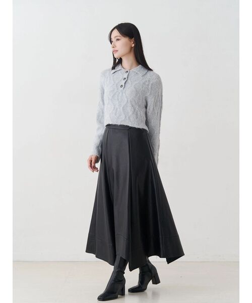 MERCURYDUO(マーキュリーデュオ)の「ハンカチヘムフレアスカート(スカート・レディース・ブラック/ブラウン・SMALL/MEDIUM)」の16枚目の写真