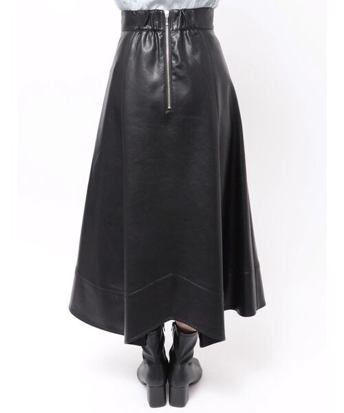 MERCURYDUO(マーキュリーデュオ)の「ハンカチヘムフレアスカート(スカート・レディース・ブラック/ブラウン・SMALL/MEDIUM)」の9枚目の写真