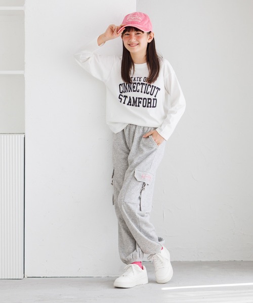coca(coca)(コカ)の「【WEB限定セール】キッズ 刺繍スウェットカーゴパンツ(スウェットパンツ・キッズ・ブラック/ライトグレー・150/140/130/120)」の10枚目の写真