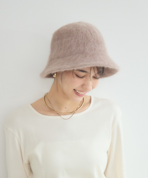 KATHARINE ROSS（キャサリンロス）の「【KATHARINE ROSS】【JUNK PRODUCTIONS】ライクアンゴラベルハット（ハット・レディース・ホワイト/グレー/ベージュ・MEDIUM）」の19枚目の写真