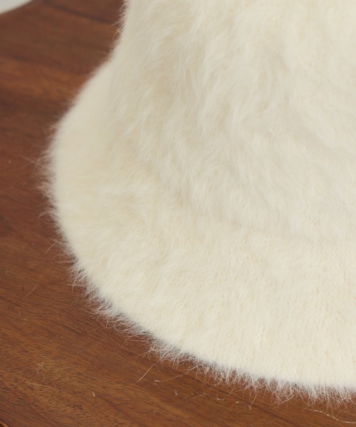 KATHARINE ROSS（キャサリンロス）の「【KATHARINE ROSS】【JUNK PRODUCTIONS】ライクアンゴラベルハット（ハット・レディース・ホワイト/グレー/ベージュ・MEDIUM）」の10枚目の写真