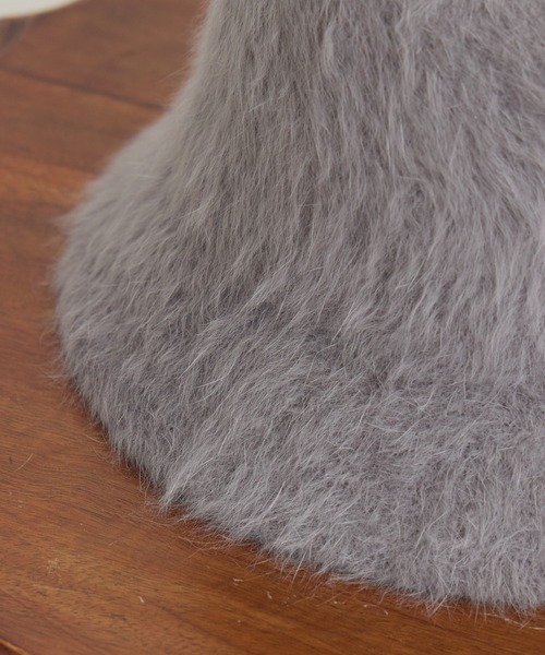 KATHARINE ROSS（キャサリンロス）の「【KATHARINE ROSS】【JUNK PRODUCTIONS】ライクアンゴラベルハット（ハット・レディース・ホワイト/グレー/ベージュ・MEDIUM）」の16枚目の写真