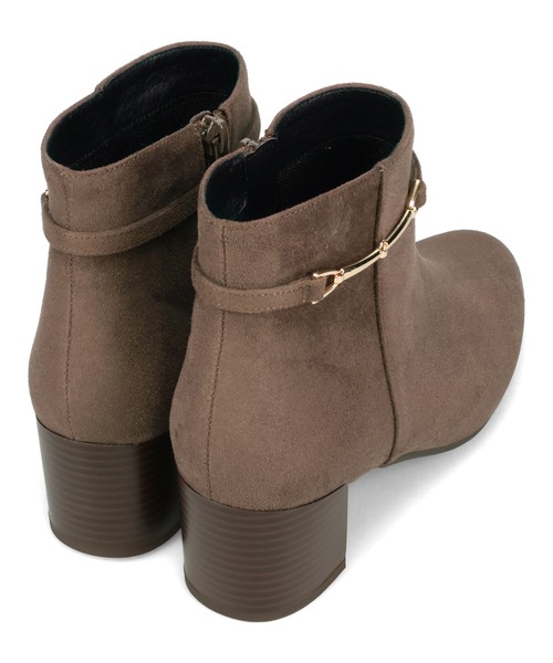 WA ORiental TRaffic（ダブルエーオリエンタルトラフィック）の「ビット モチーフ ショートブーツ /52403（ブーツ・レディース・ブラウン/ブラック/グレー・S/M/L/LL）」の5枚目の写真