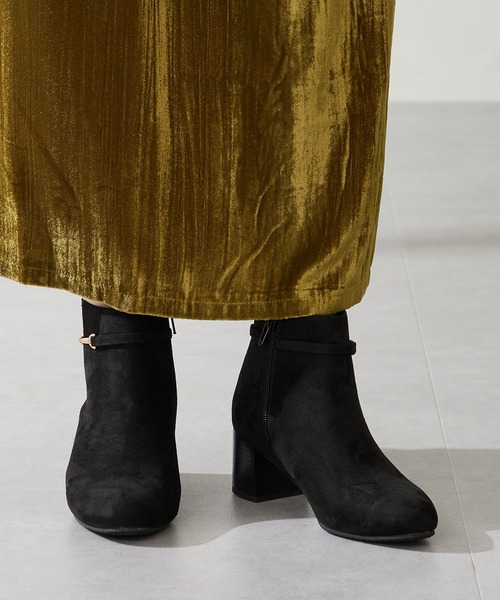 WA ORiental TRaffic（ダブルエーオリエンタルトラフィック）の「ビット モチーフ ショートブーツ /52403（ブーツ・レディース・ブラウン/ブラック/グレー・S/M/L/LL）」の12枚目の写真