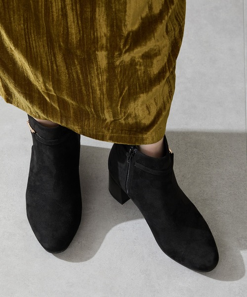 WA ORiental TRaffic（ダブルエーオリエンタルトラフィック）の「ビット モチーフ ショートブーツ /52403（ブーツ・レディース・ブラウン/ブラック/グレー・S/M/L/LL）」の13枚目の写真