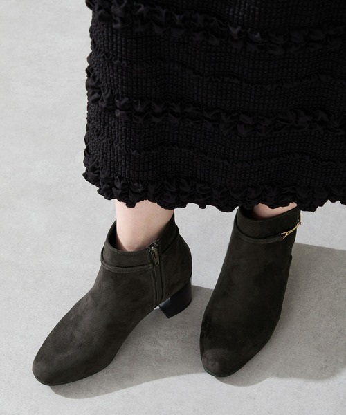 WA ORiental TRaffic（ダブルエーオリエンタルトラフィック）の「ビット モチーフ ショートブーツ /52403（ブーツ・レディース・ブラウン/ブラック/グレー・S/M/L/LL）」の19枚目の写真