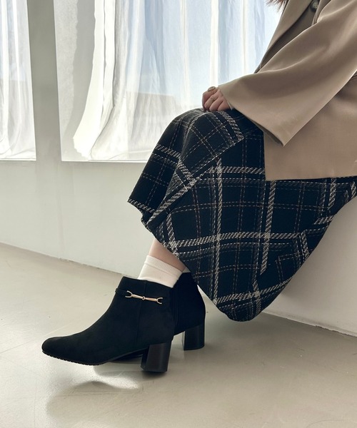 セール】2025秋冬新作 ビット モチーフ ショートブーツ /52403（ブーツ