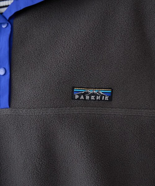 coen(コーエン)の「【PARKNIK(パークニック)】ハーフスナップフリース(スウェット・レディース・ケリーグリーン/ダークグレー/ベージュ・L/M)」の7枚目の写真