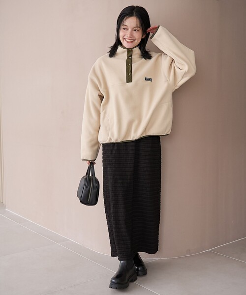 coen(コーエン)の「【PARKNIK(パークニック)】ハーフスナップフリース(スウェット・レディース・ケリーグリーン/ダークグレー/ベージュ・L/M)」の20枚目の写真