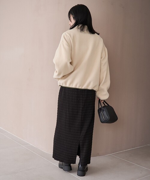 coen(コーエン)の「【PARKNIK(パークニック)】ハーフスナップフリース(スウェット・レディース・ケリーグリーン/ダークグレー/ベージュ・L/M)」の22枚目の写真