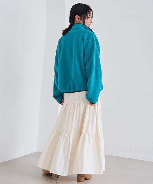 coen(コーエン)の「【PARKNIK(パークニック)】ハーフスナップフリース(スウェット・レディース・ケリーグリーン/ダークグレー/ベージュ・L/M)」の18枚目の写真