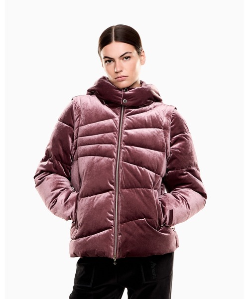 新品未使用　エンポリオアルマーニ　レッドジャケット EMPORIO ARMANI EA7 (エンポリオアルマーニ) 斜めロゴ フード