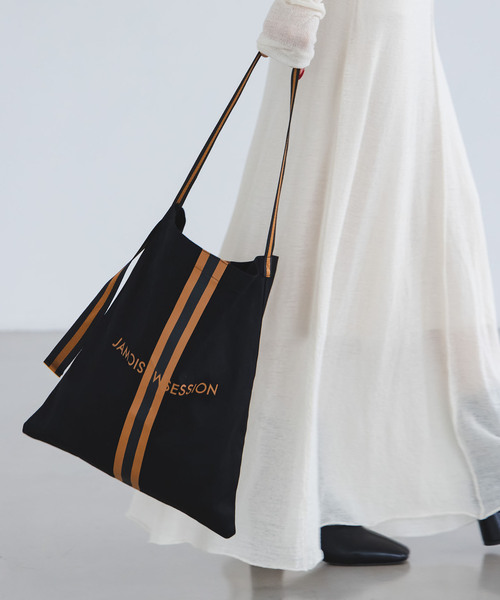 Noble(ノーブル)の「《追加2・WEB/なんばCITY店限定》N.Jam/エヌジャム トート Small(トートバッグ・レディース・ベージュ/ベージュ系その他/ブラック/マルチ・FREE)」の2枚目の写真