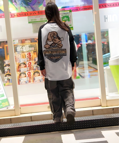 GALFY(ガルフィー)の「GA×GALFY-バイク乗りロンTee(Tシャツ/カットソー・メンズ・ブラック/ブラック系2/チャコール/ホワイト・L/XL)」の15枚目の写真