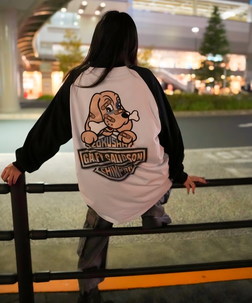 GALFY(ガルフィー)の「GA×GALFY-バイク乗りロンTee(Tシャツ/カットソー・メンズ・ブラック/ブラック系2/チャコール/ホワイト・L/XL)」の10枚目の写真