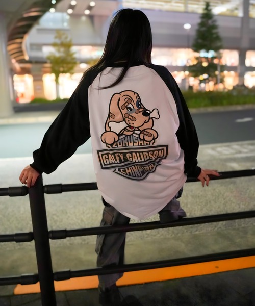 GALFY(ガルフィー)の「GA×GALFY-バイク乗りロンTee(Tシャツ/カットソー・メンズ・ブラック/ブラック系2/チャコール/ホワイト・L/XL)」の11枚目の写真