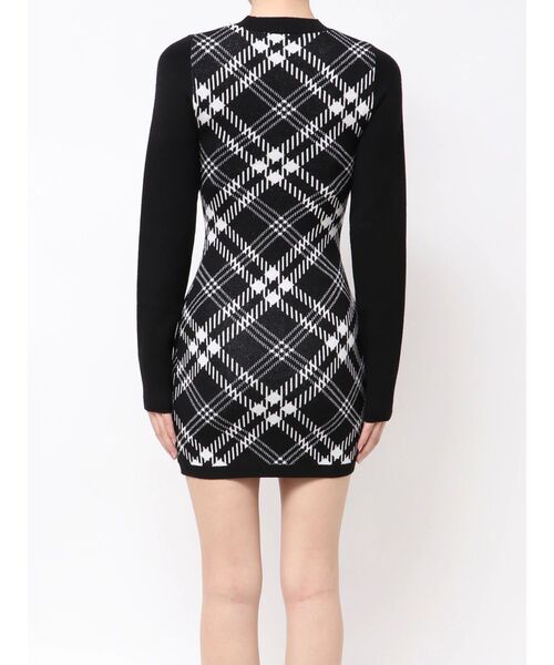 GYDA（ジェイダ）の「GG embroideryラメチェックニットワンピース（ワンピース・レディース・ベージュ/オフホワイト/ブラック・FREE）」の19枚目の写真