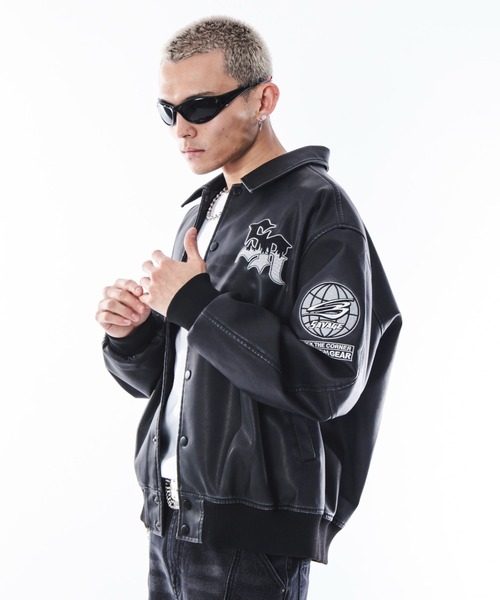 セール】SHORTROUND/【25年秋冬新作】PUグラフィックスタジャン